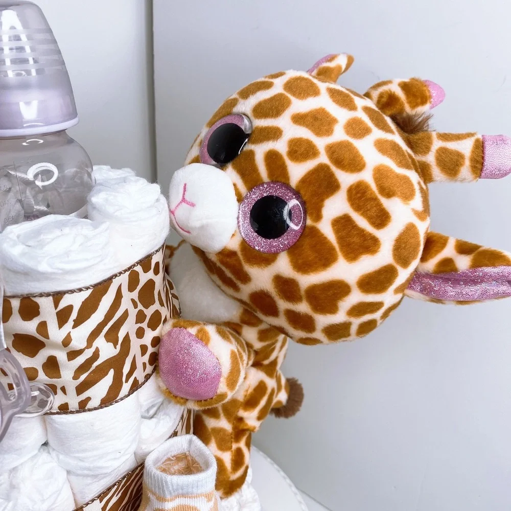 Safari Diaper Cake, Giraffe Diaper Cake